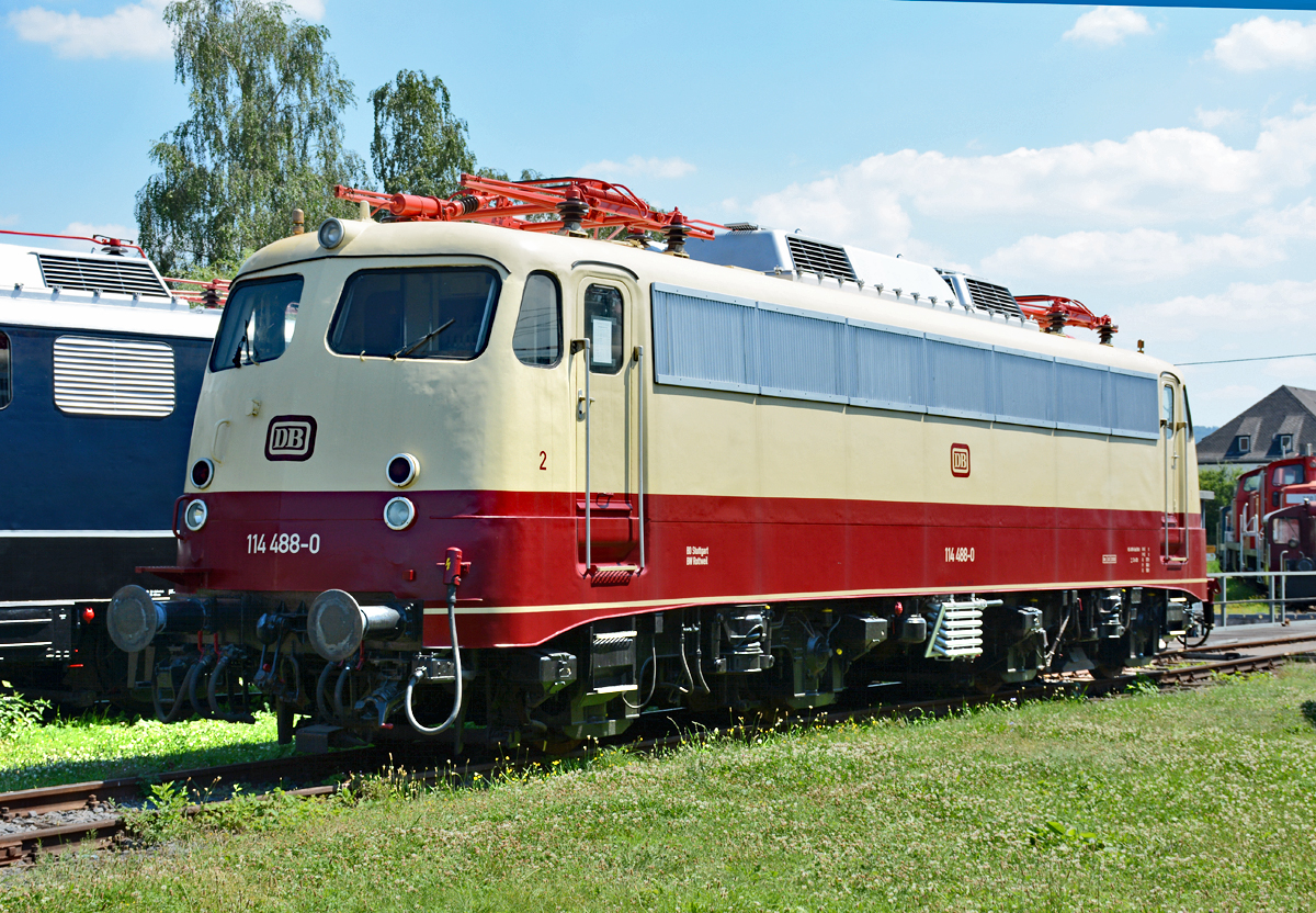 114 488-0 im DB-Museum Koblenz-Lützel - 19.07.2016