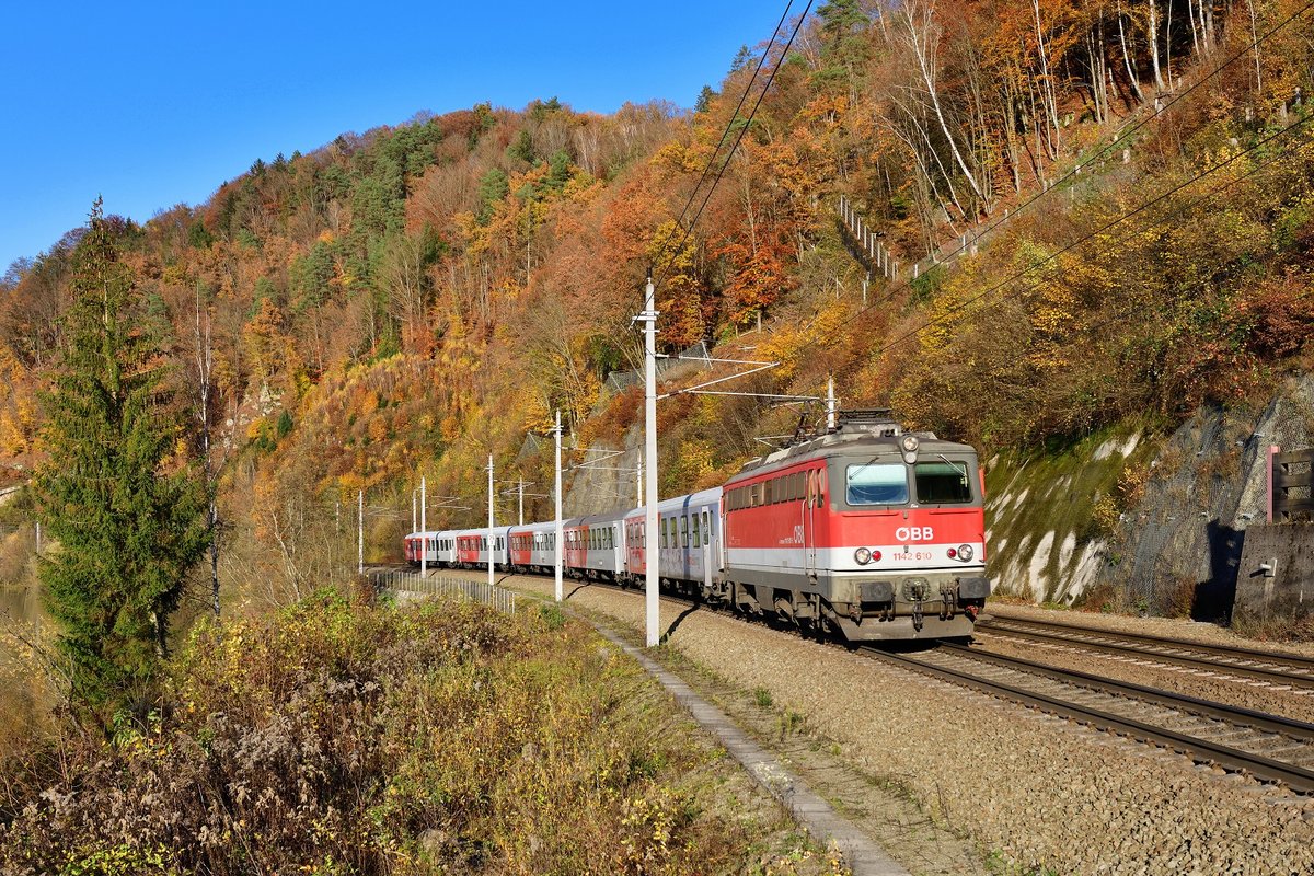 1142 610 mit REX 1783 am 05.11.2020 bei Ingling.