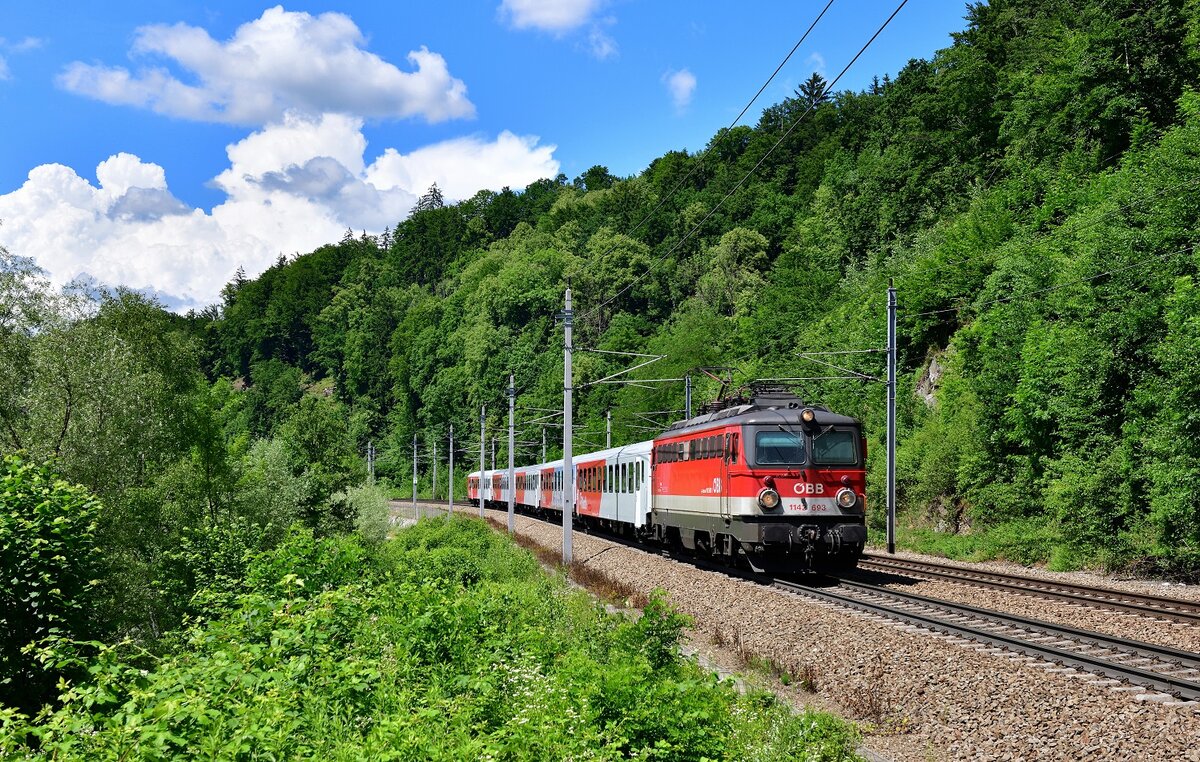 1142 693 mit einem REX am 26.06.2021 bei Ingling.