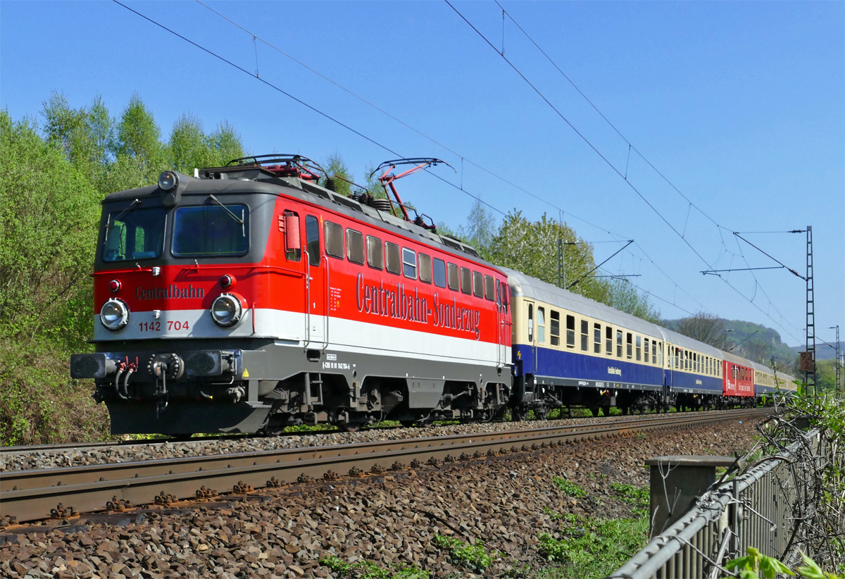 1142 704 Centralbahn-Sonderzug durch Bonn-Beuel - 09.04.2017