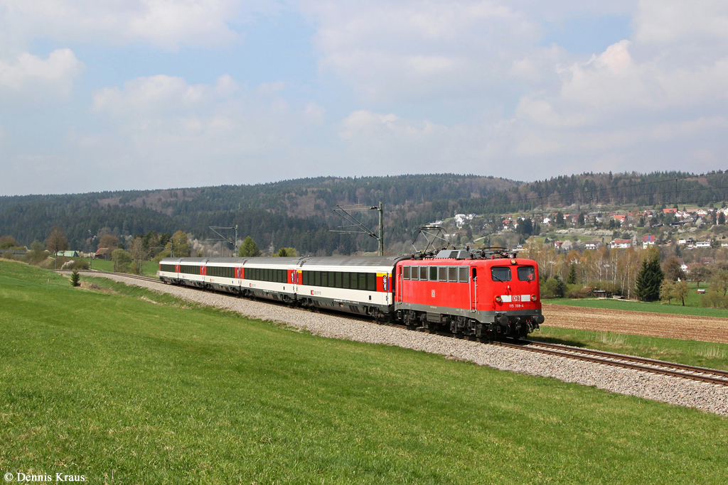 115 198 mit IC 280 am 13.04.2014 bei Möhringen.