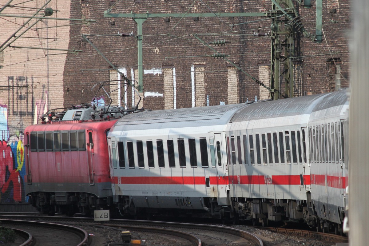 115 205 zog uns am 12.8.13 aus dem Düsseldorfer Hbf.