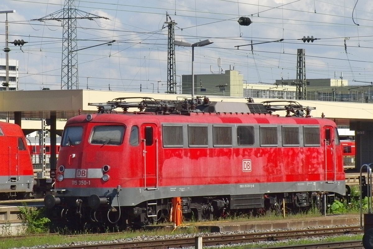 115 350-1 in Basel bad Bf - Bahnsteigaufnahme vom 10.08.2013