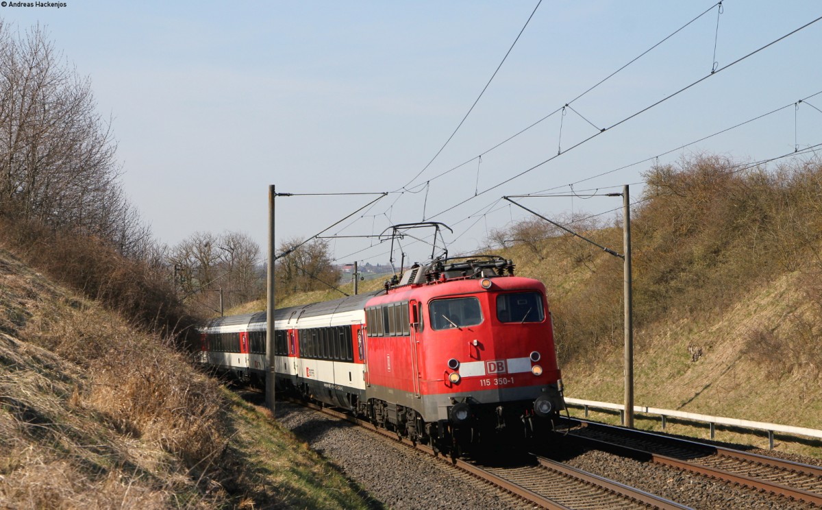 115 350-1 mit dem IC 281 (Stuttgart Hbf-Zürich HB) bei Herrenberg 8.4.15