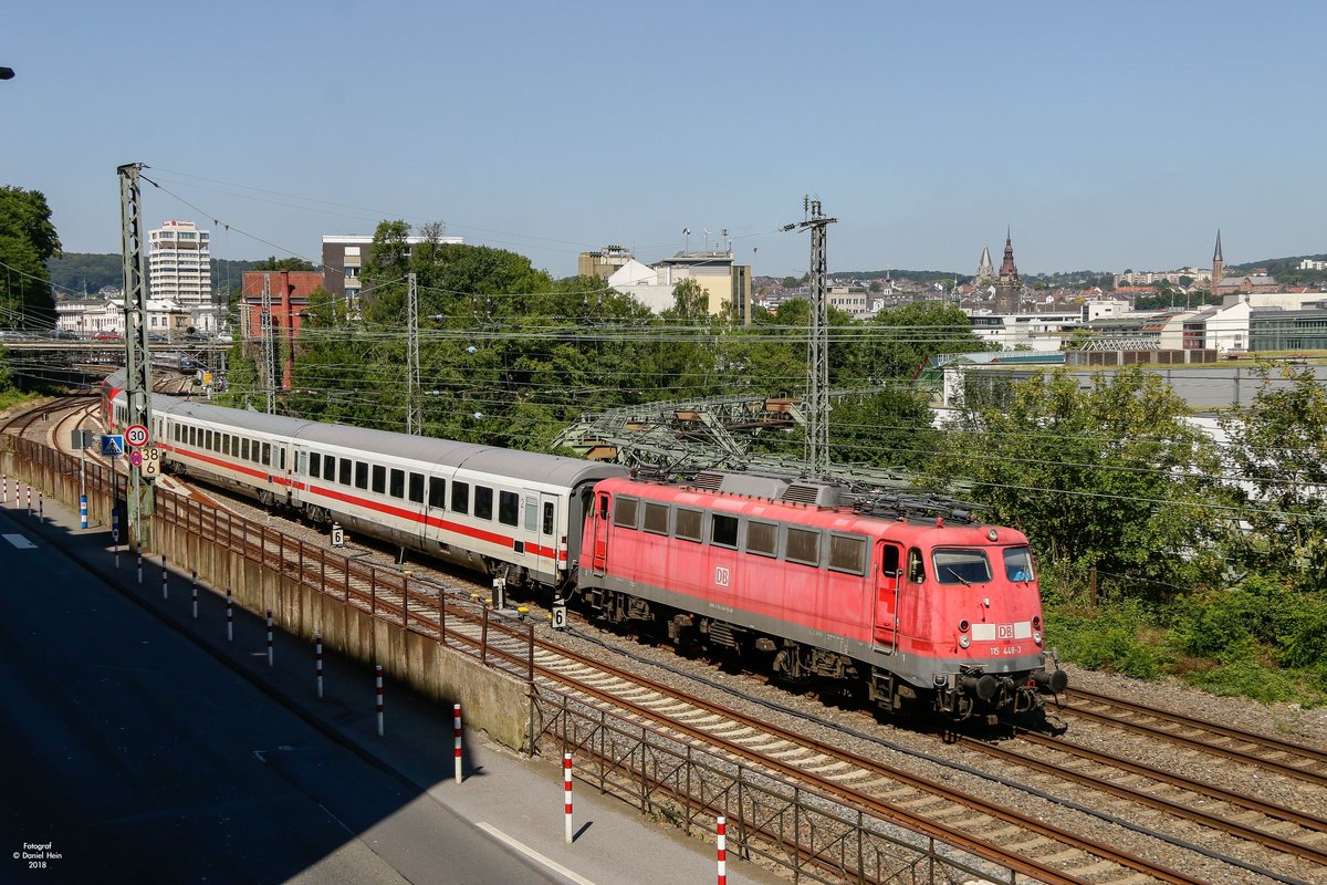 115 448-3 mit Pbz2470 in Wuppertal, am 06.06.2018.