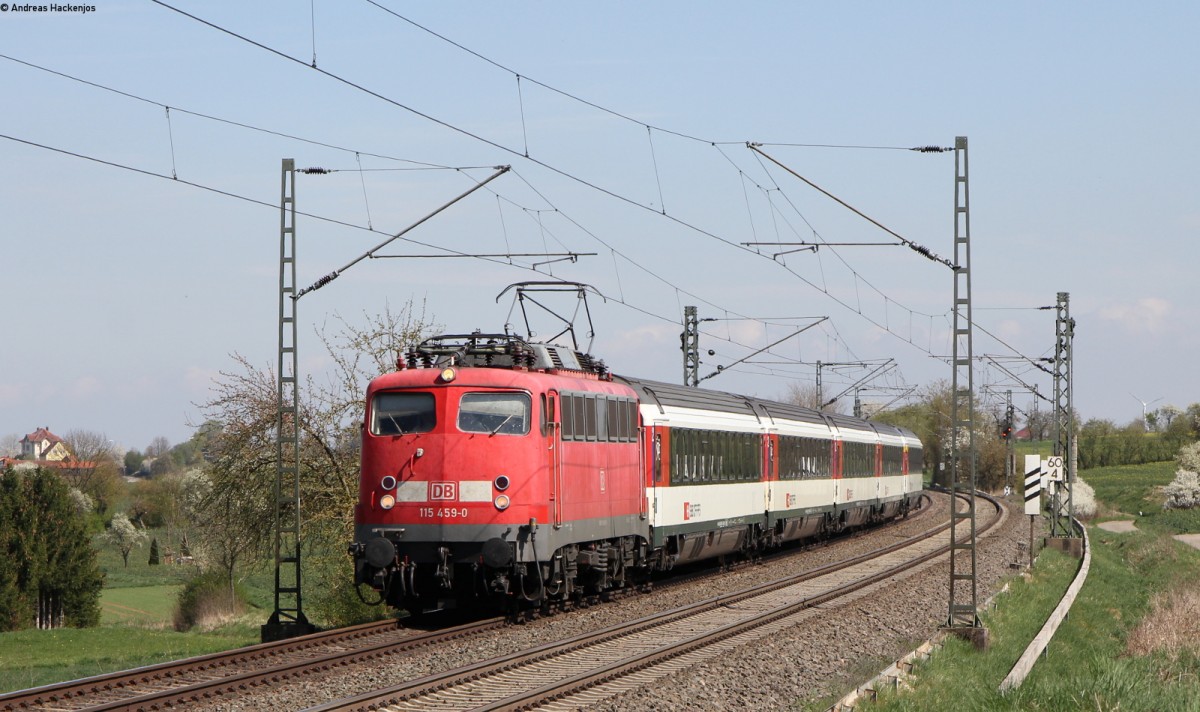 115 459-0 mit dem IC 187 (Stuttgart Hbf-Zürich HB) bei Eutingen 11.4.14