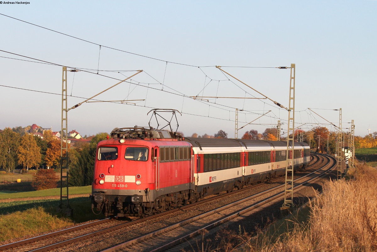 115 459-0 mit dem IC 281 (Stuttgart Hbf-Zürich HB) bei Eutingen 27.10.16