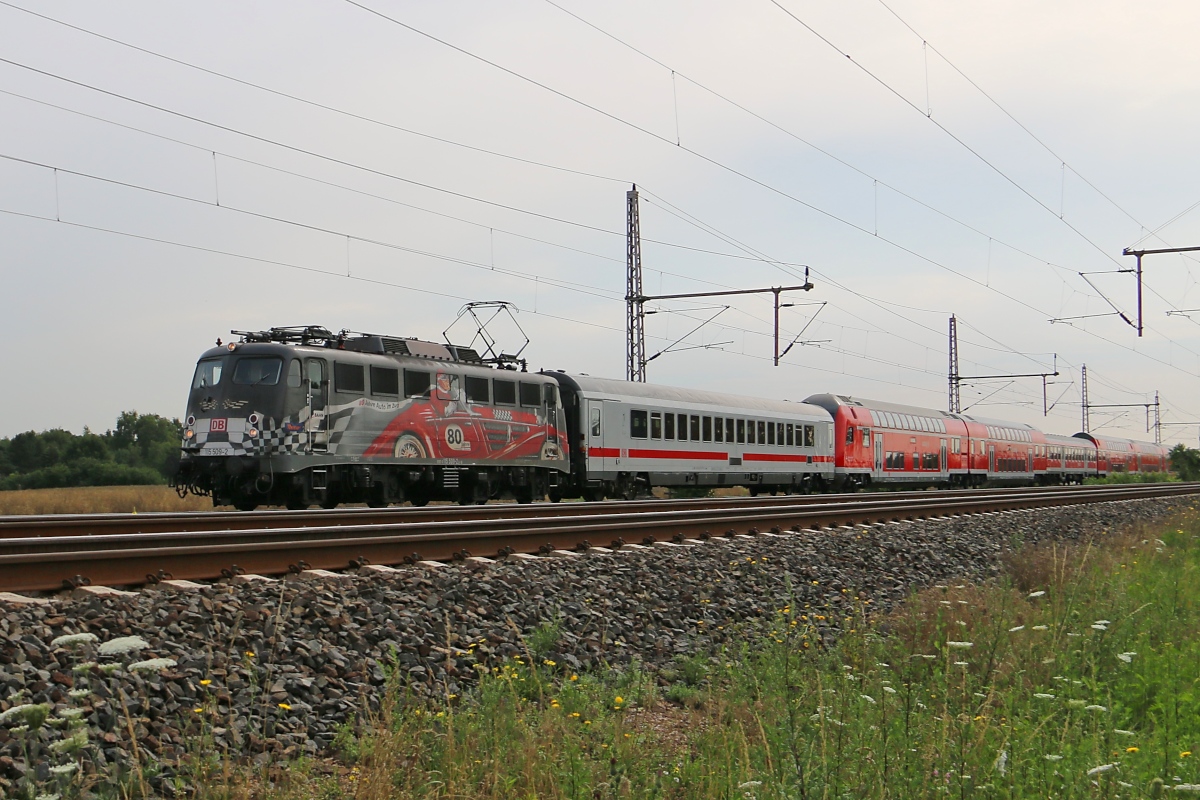 115 509-2 mit einem Pbz aus Richtung Seelze über die SFS kommend in Dedensen-Gümmer am 24.07.2015 abgelichtet.