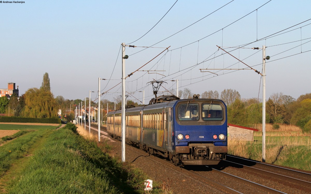 11519 als TER30312 (Strasbourg-Metz Ville) bei Hochfelden 22.4.15