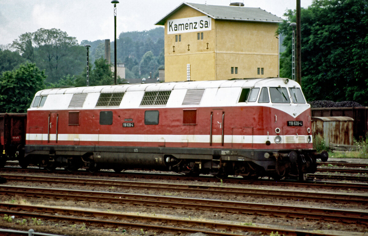 118 639 am 29.07.1991 im Bw. Kamemz.