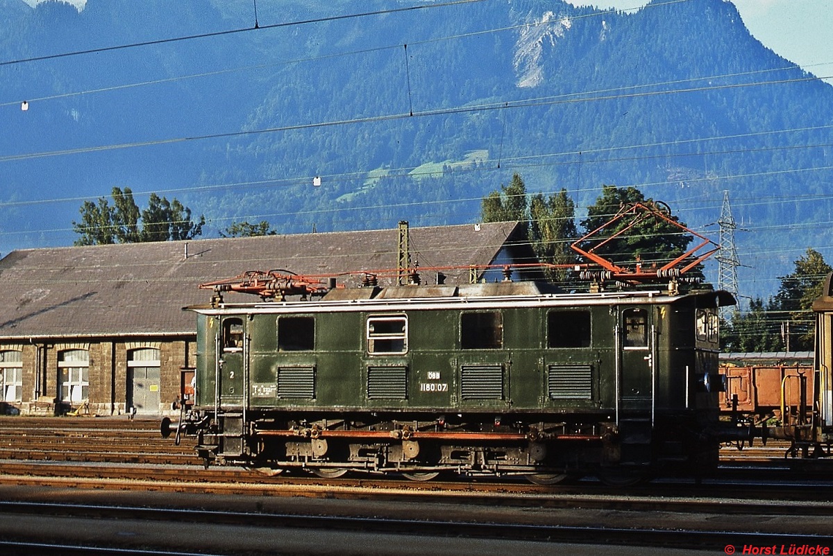 1180.07 im August 1982 im Bahnhof Bludenz