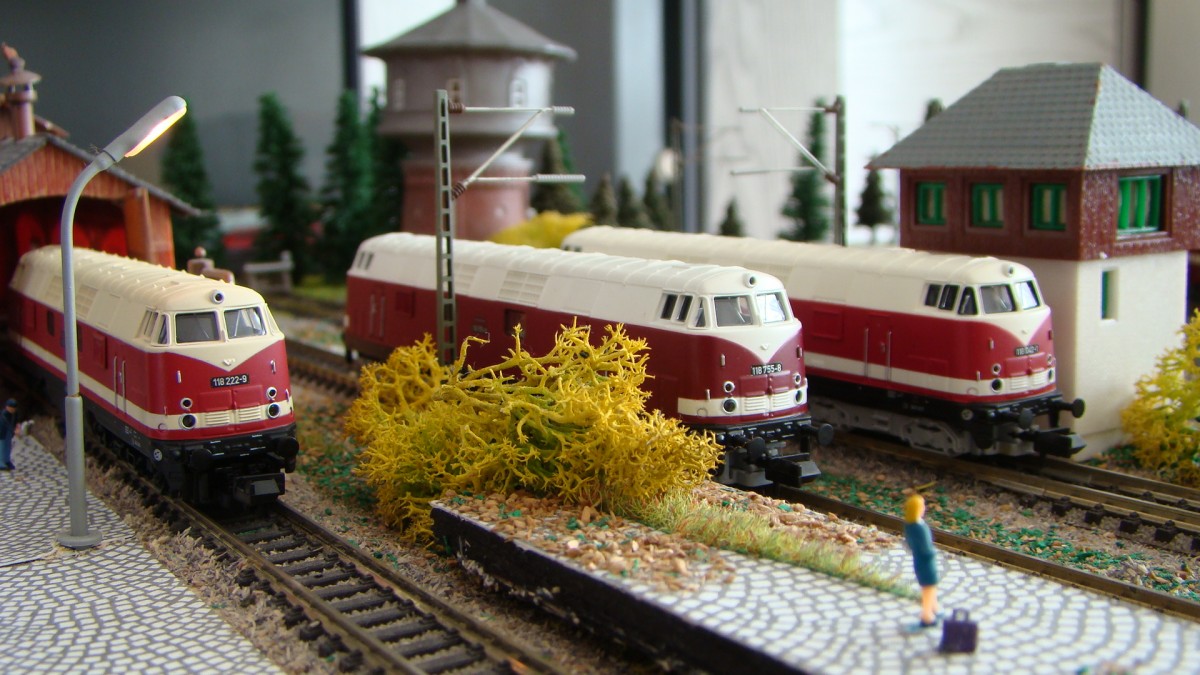 118er der DR von BRAWA auf meiner alten Anlage, Epoche IV.