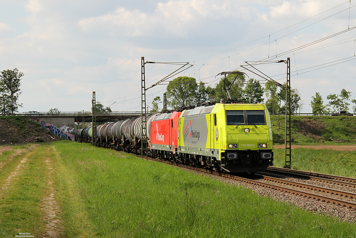 119 008 & 185 582 bei Bornheim am 12.05.2019