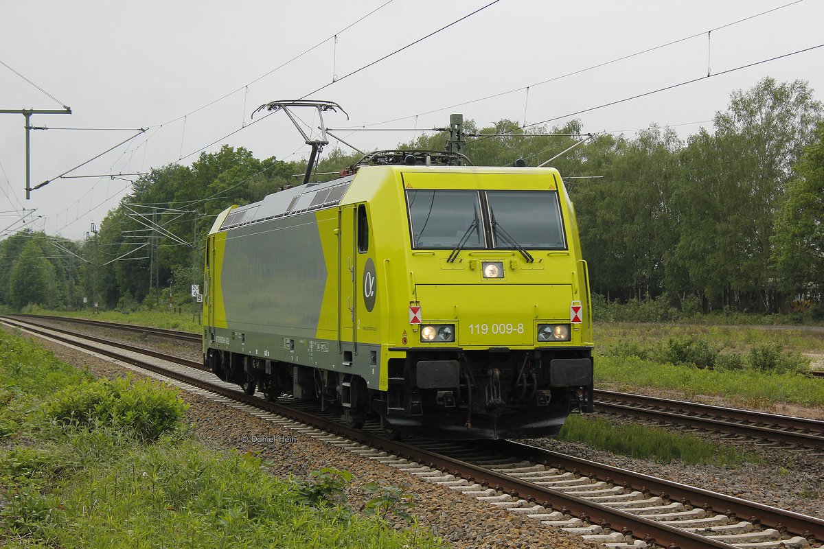 119 009-8 RheinCargo in Herten Westerholt, Mai 2016.