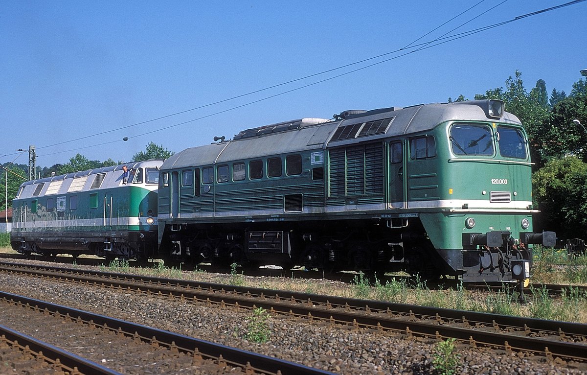 120 003 + 118 003  Pforzheim  27.06.00