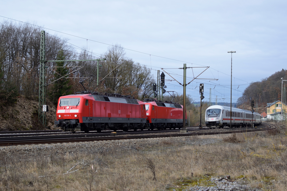 120 119 und 120 149 wurden am 28.01.2018 nach München überführt. Aufgenommen in Westerstetten.