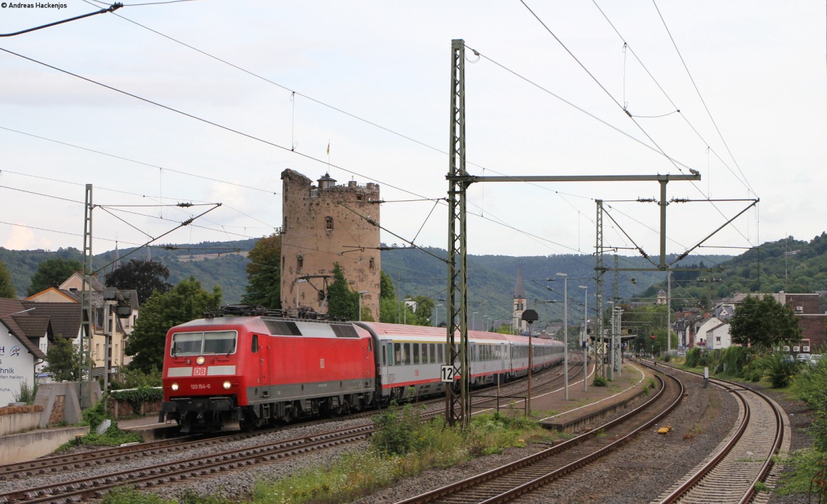120 154-0 mit dem IC 118 (Innsbruck Hbf-Münster(Westf)Hbf) in Boppard 6.8.14