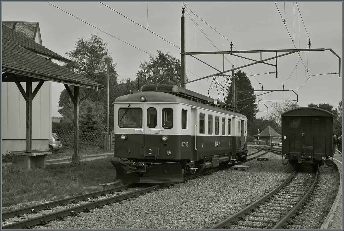 120 Jahre BAM MBC: der BAM BCFe 4/4 N° 2 in Apples. 
24. Okt. 2015