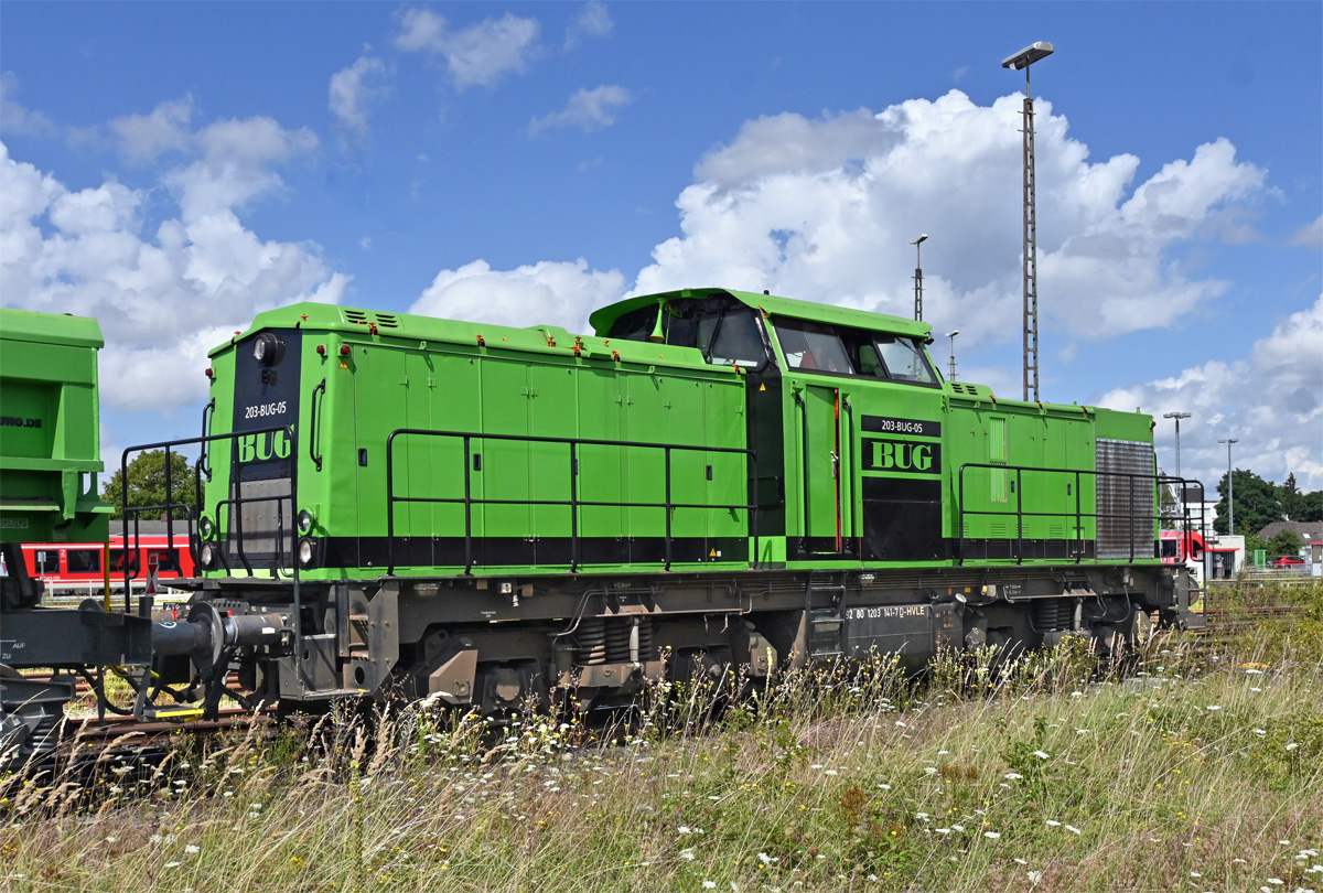 1203 141-7, 203 BUG-05 in Euskirchen - 10.08.2021