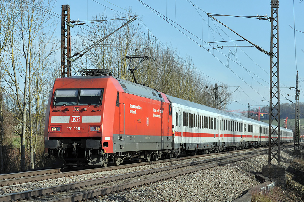 12.03.2017 Streckenabschnitt Uhingen 101 008-1