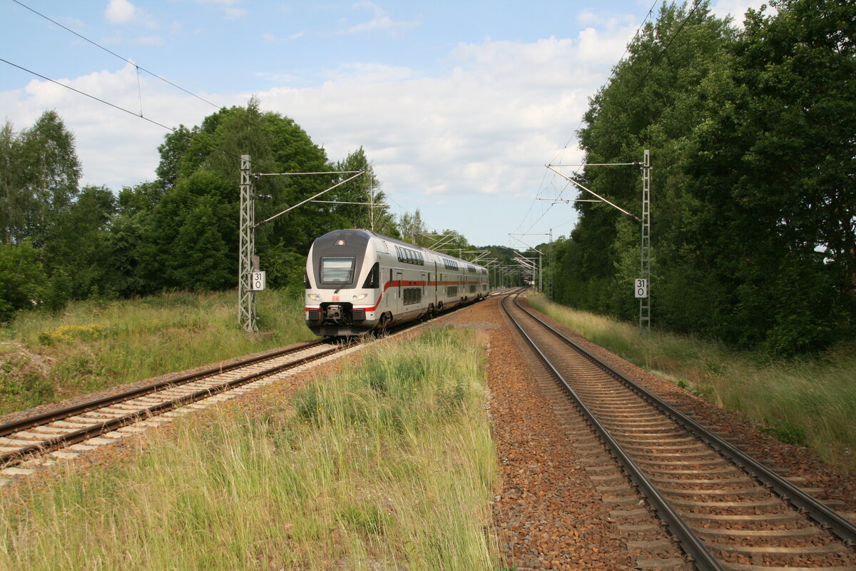 12.06.2022 Wieder IC Verkehr auf der KBS 510 Bahnhof Niederbobritzsch
