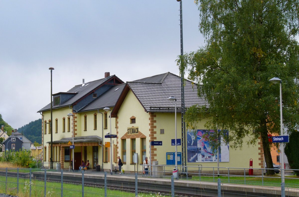 12.09.2013: Bahnhof Steinach an der Strecke Sonneberg - Lauscha - (Probstzella).