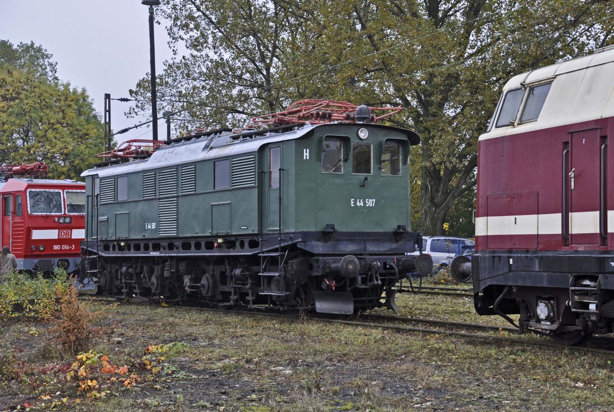 12.10.2013 Weimar Bw-Fest ; E 44 507, Bj. 1934 / AEG Berlin , Leihgabe des DB-Museums an den TEV Weimar