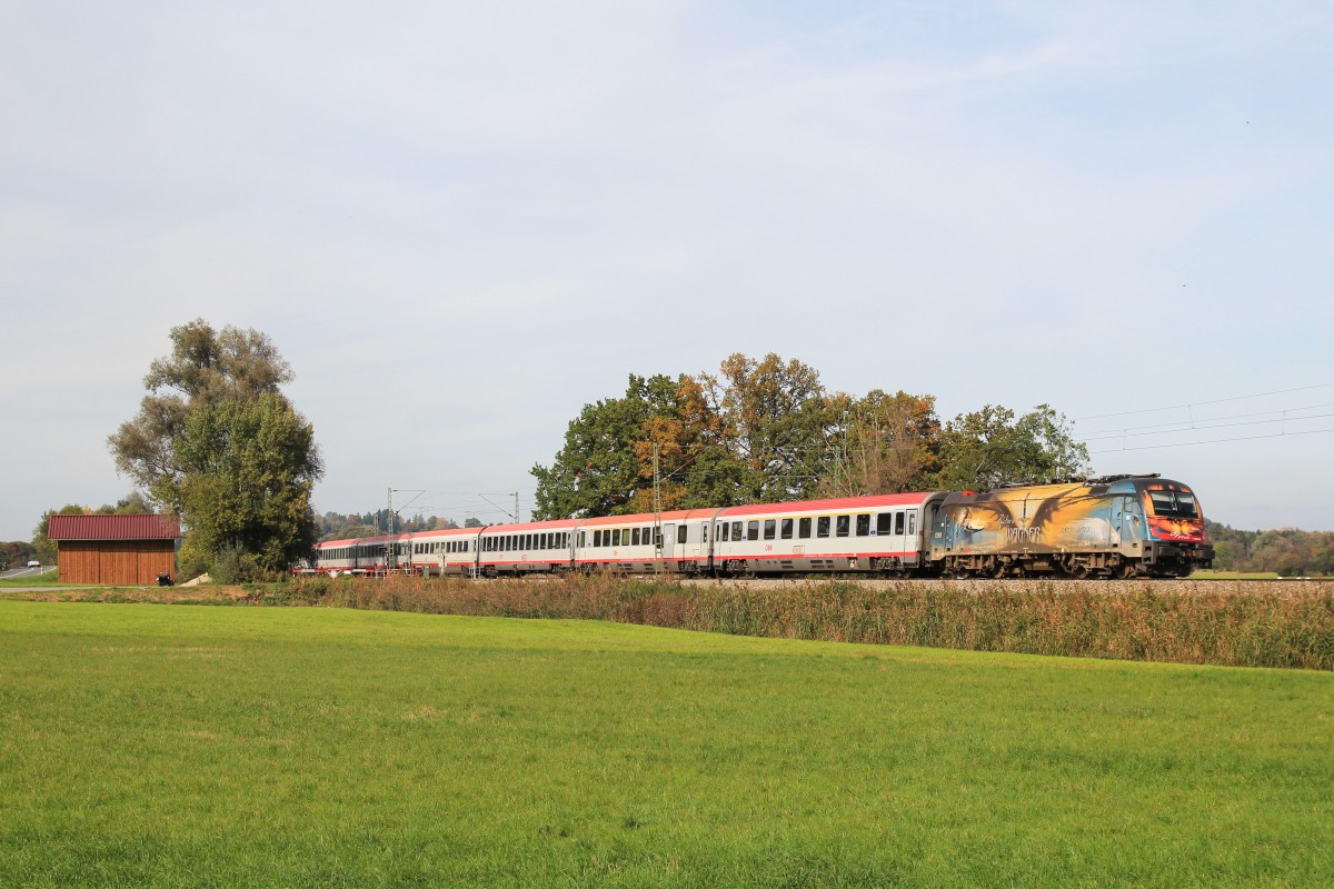 1216 019  Wagner/Verdi  am 12. Oktober 2014 bei Bernau am Chiemsee.