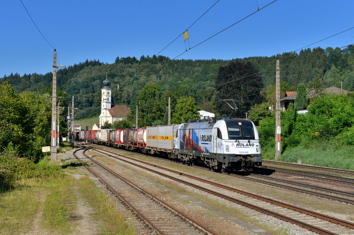 1216 955 mit DGS 41133 am 26.08.2016 in Wernstein am Inn. 