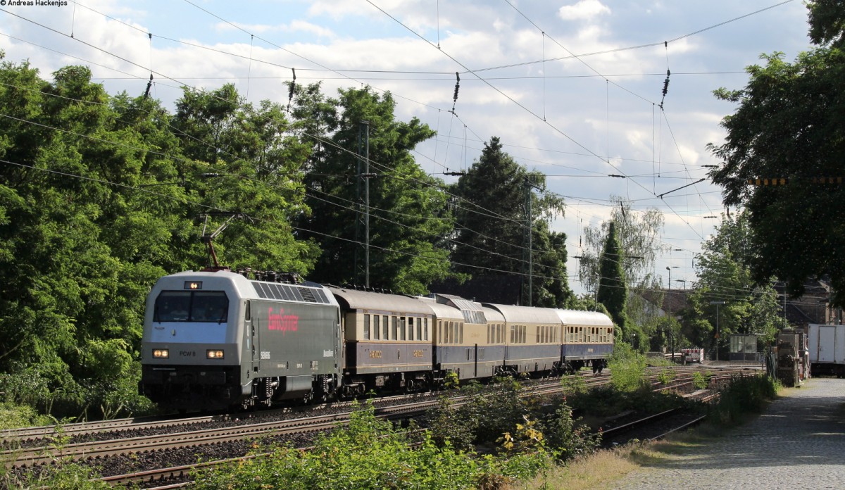 127 001-6 mit dem DPF 25049 (Kln Hbf-Kln Hbf) bei Hattenheim 31.7.13