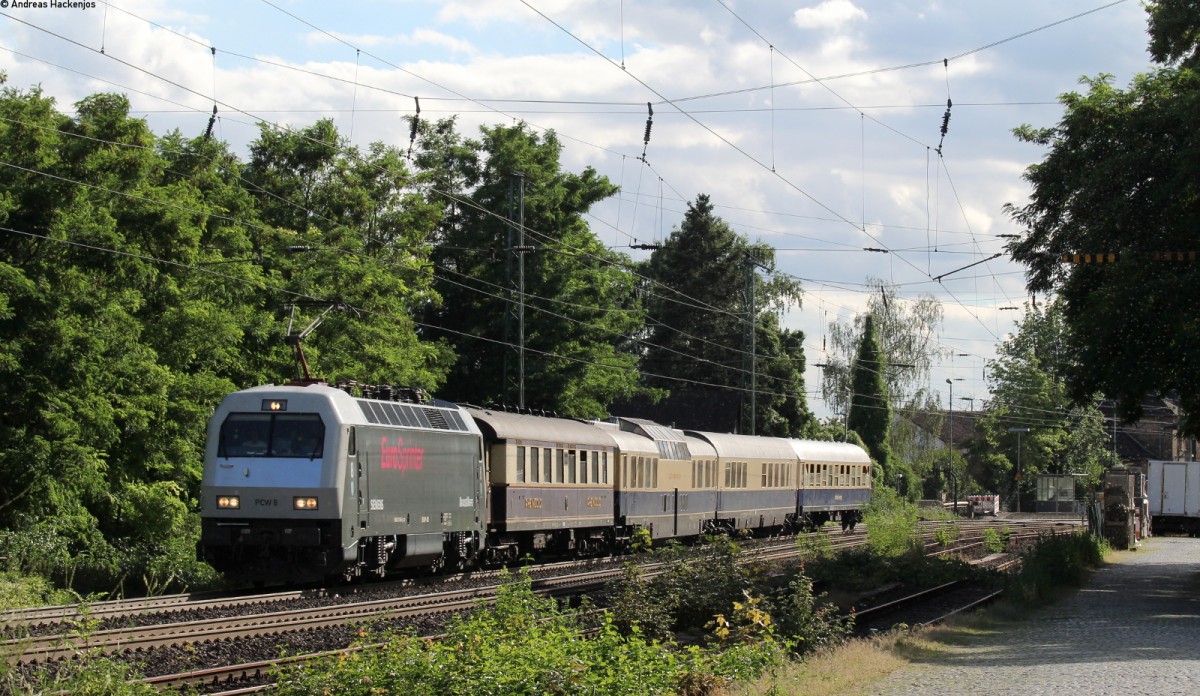 127 001-6 mit dem DPF 25049 (Kln Hbf-Kln Hbf) bei Hattenheim 31.7.13