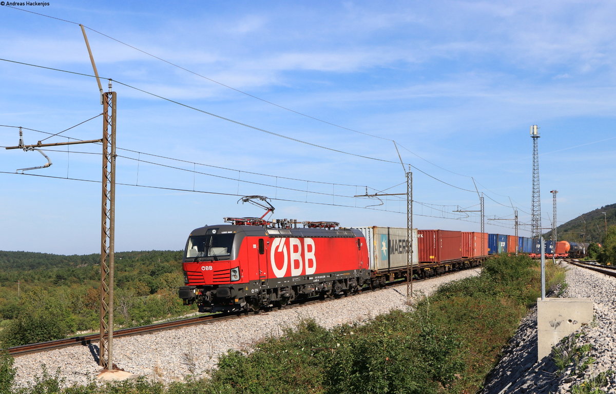 1293 069 mit dem 47401 (Leoben Donawitz-Koper tovorna) bei Prešnica 11.9.20