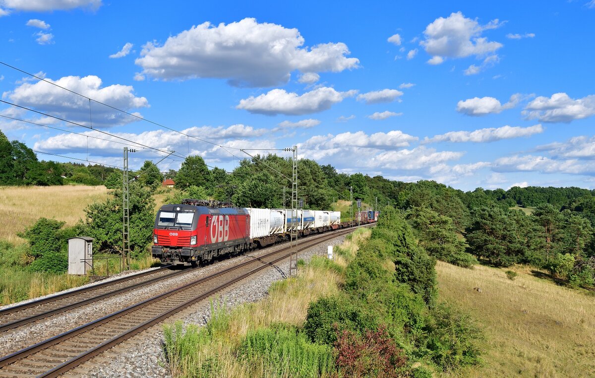 1293 196 mit einem KLV am 12.07.2022 bei Laaber.
