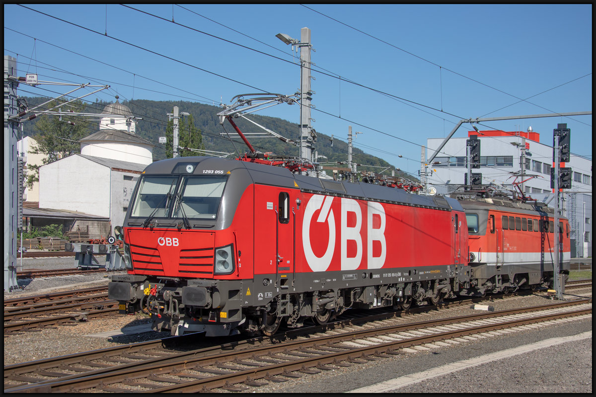 1293.055 macht sich mit einer 1142 auf den Weg nach Graz Gösting . 
21.08.2020