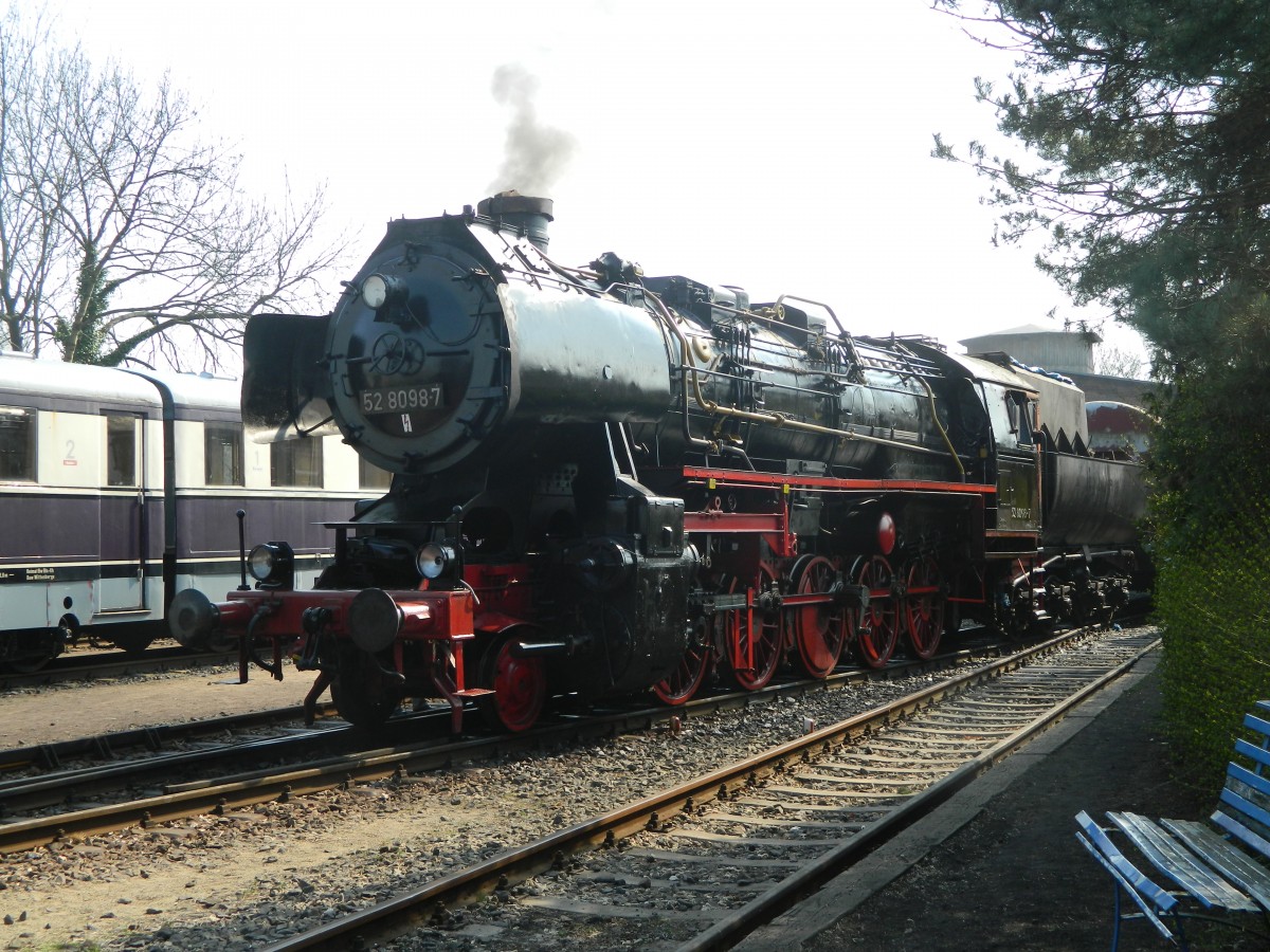 13. Leipziger Eisenbahntage am 29.03.2014 im Plagwitzer Eisenbahnmuseum: 52 8098