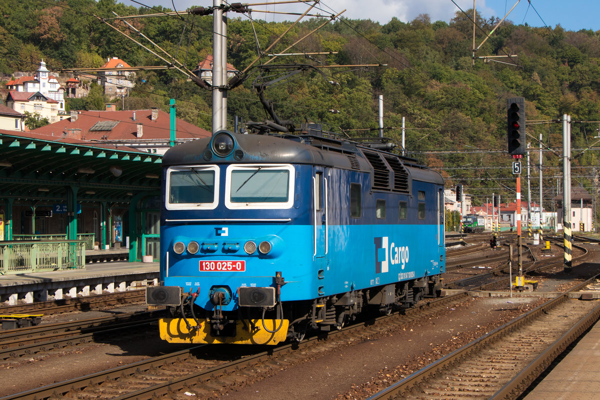 130 025-0 steht am 29. September 2018 in Decin hl . n. 