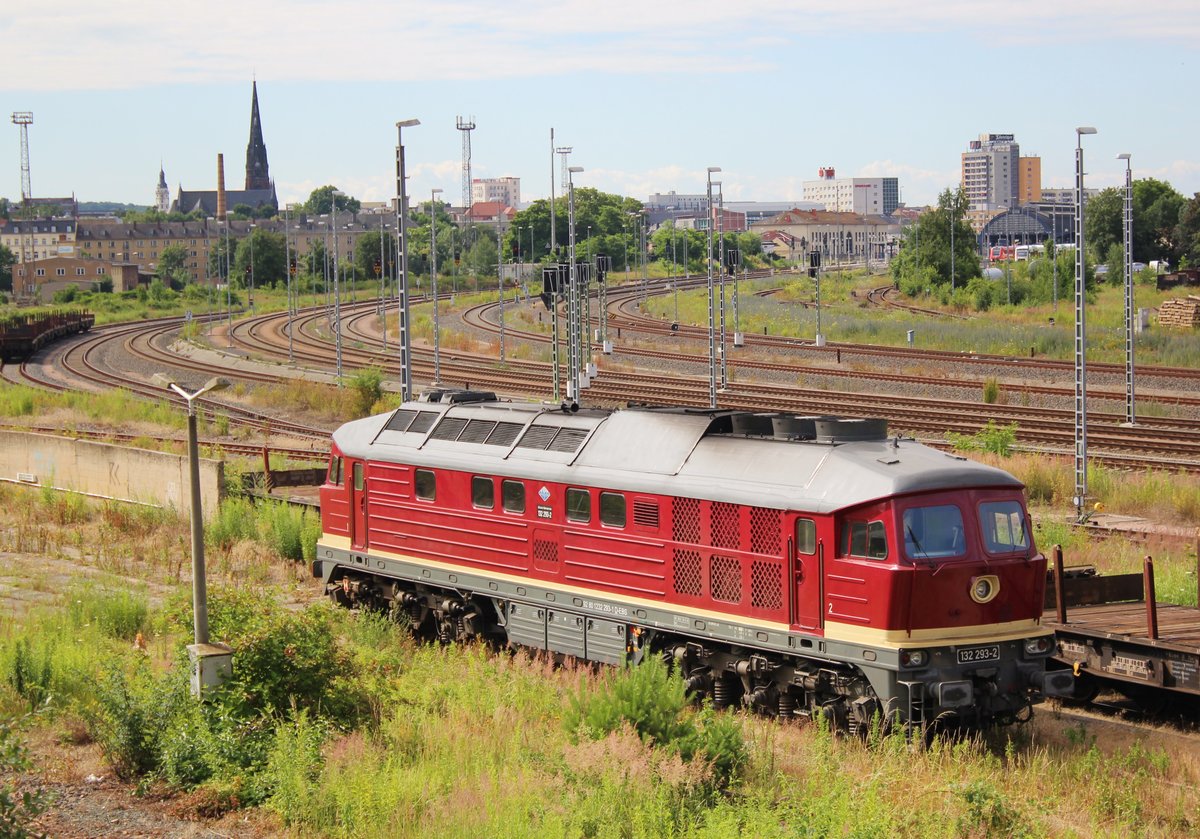 132 293-2 der EBS zu sehen am 04.07.16 in Gera.