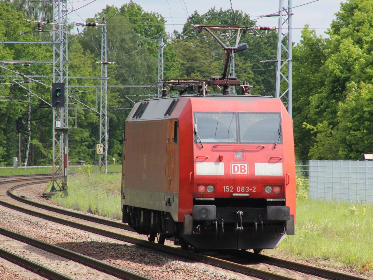 13.5.2014 Zepernick. 152 083 Richtung Angermünde.