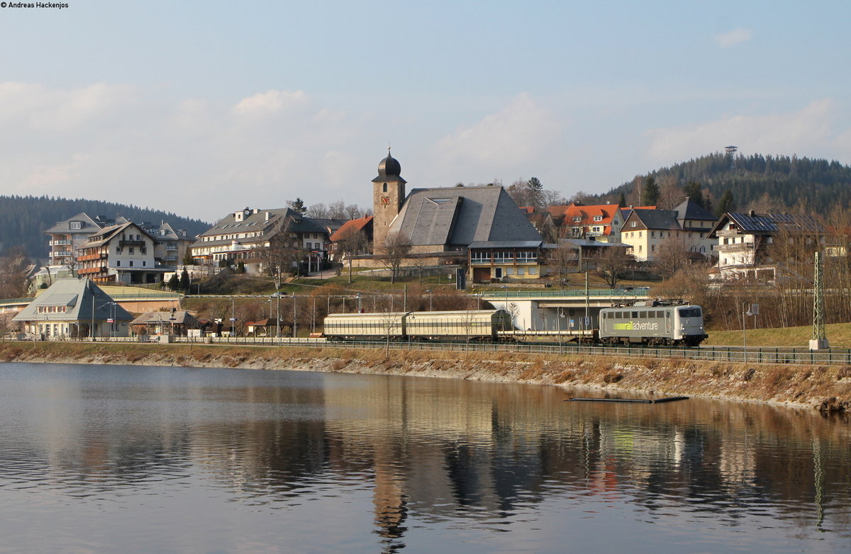 139 558-1 mit dem DbZ 92527 (Karlsruhe Hbf-Seebrugg) bei Schluchsee 1.4.19