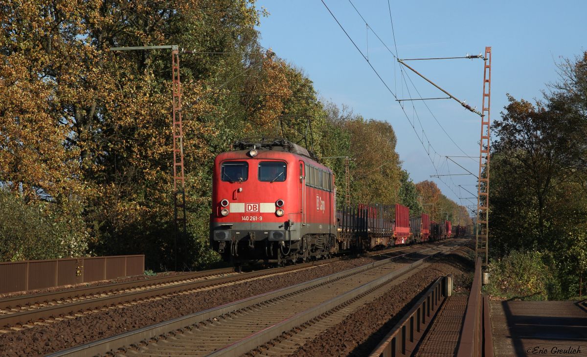 140 261 am 07.11.14. mit dem Peiner Stahlpendel auf dem Weg nach Seelze in Hannover Waldheim.