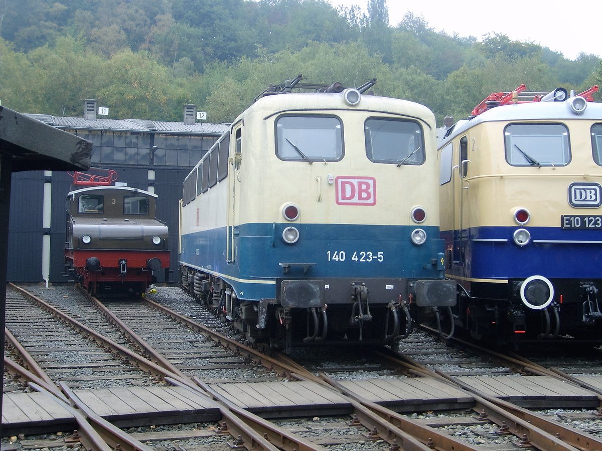 140 423-5 in Bochum Dahlhausen auf einem Museumfest am 21.09.08