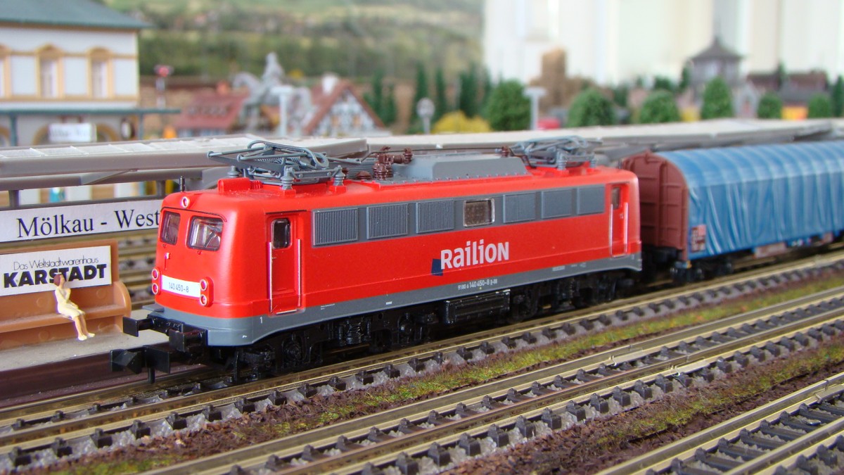 140 450 Railion von Fleischmann, auf meiner Anlage, Epoche VI.