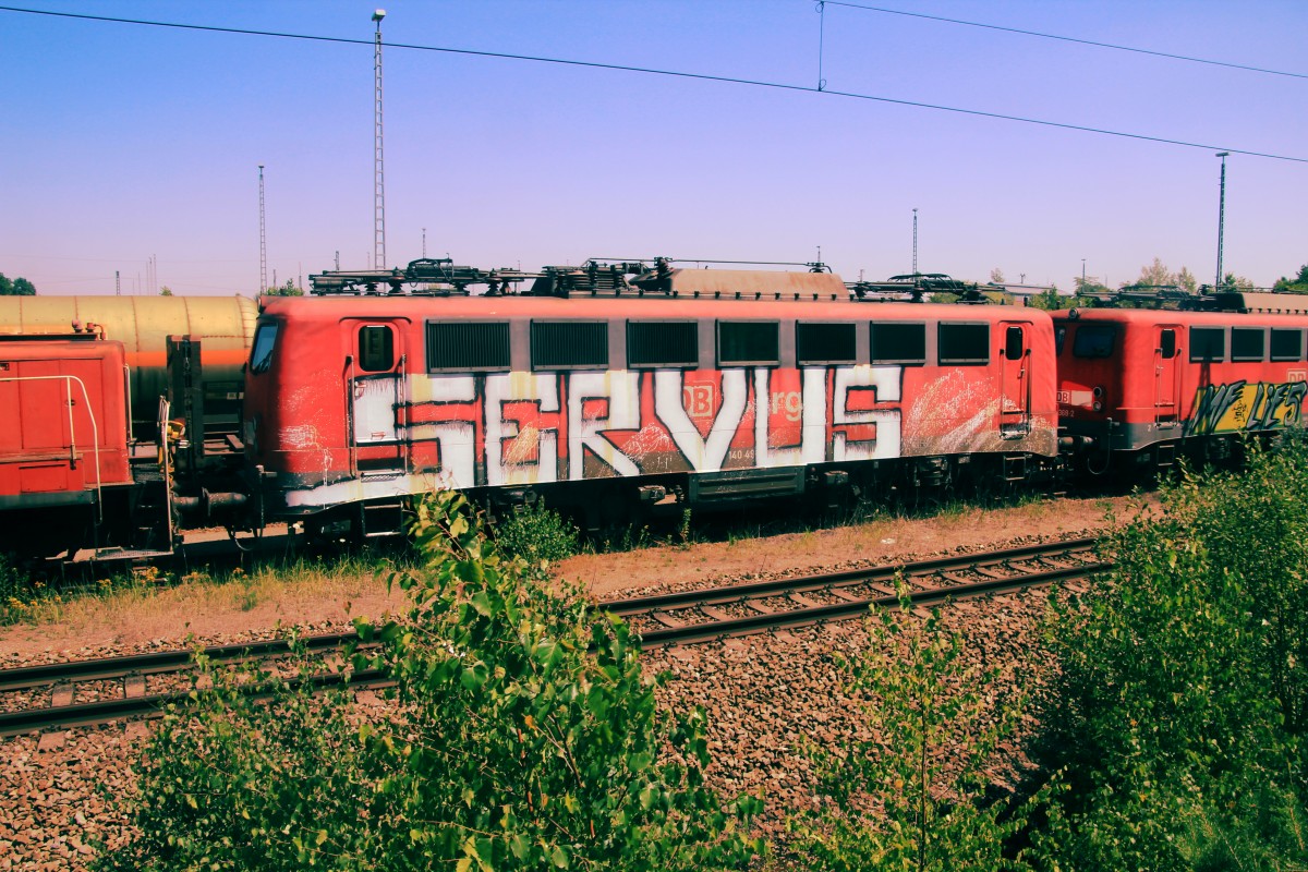 140 49x zgestellt im Rangierbf München Juli 2014 (Gelände Öffentlich)