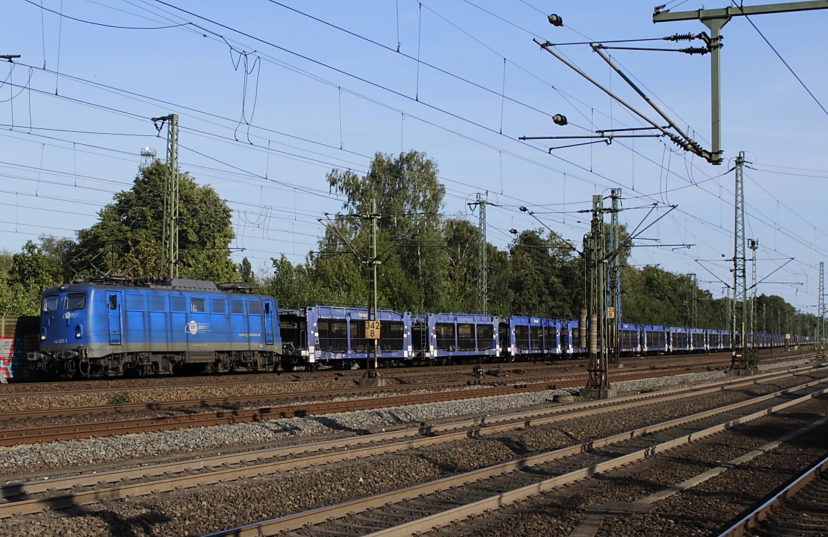 140 627-1 der EGP Potsdam durchfährt am 22.08.2019 Hamburg-Harburg