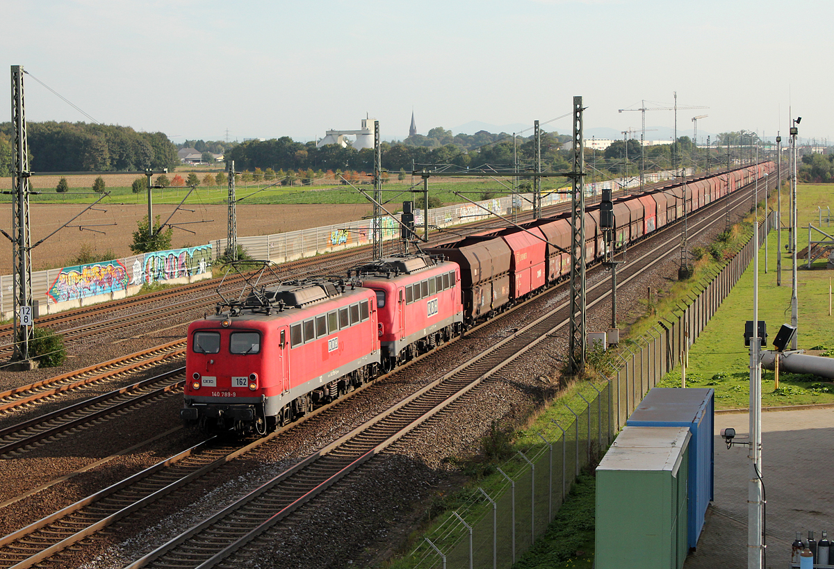 140 789-9 & 140 xxx-x (RBH) bei Porz(Rhein) am 02.10.2013