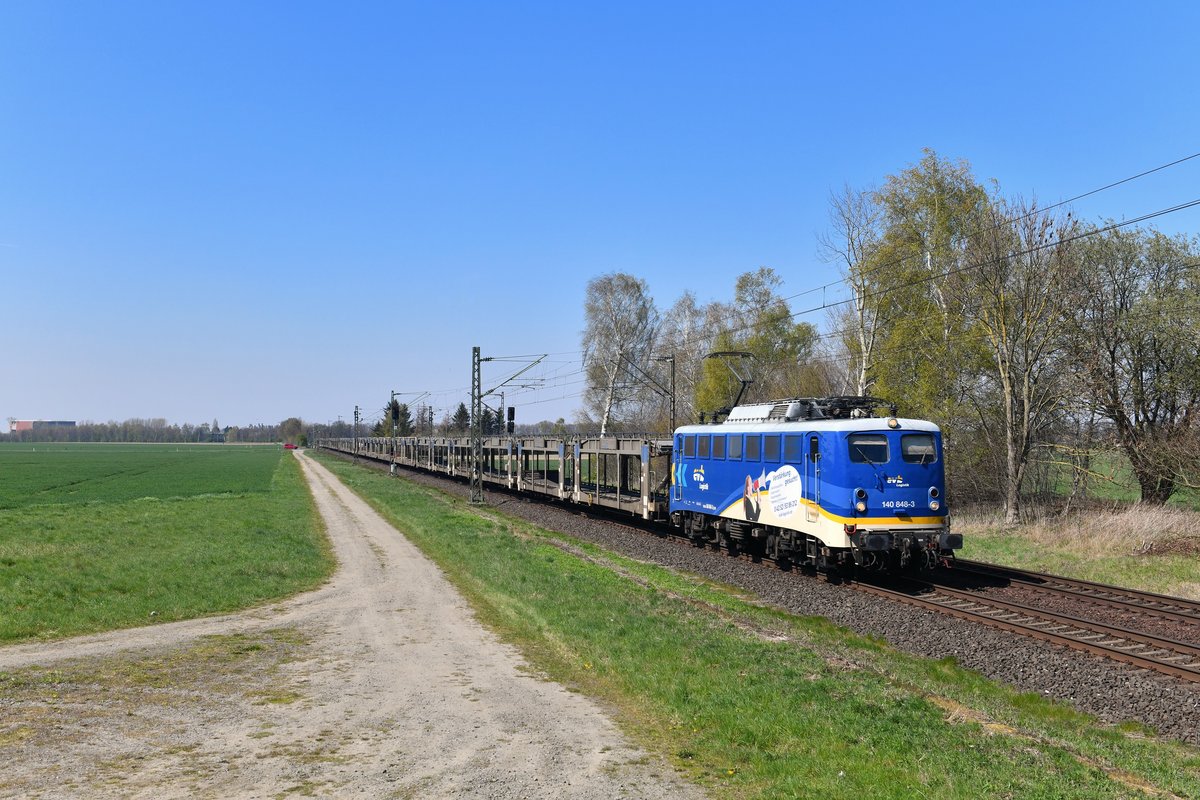 140 848 mit DGS 69131 am 17.04.2019 bei Woltorf. 