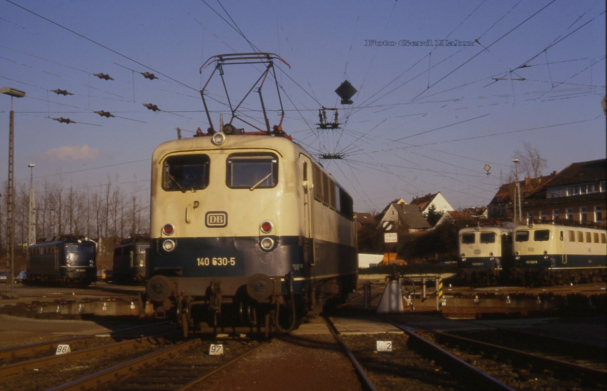 140630 auf der Drehscheibe des BW Osnabrück am 13.2.1988.