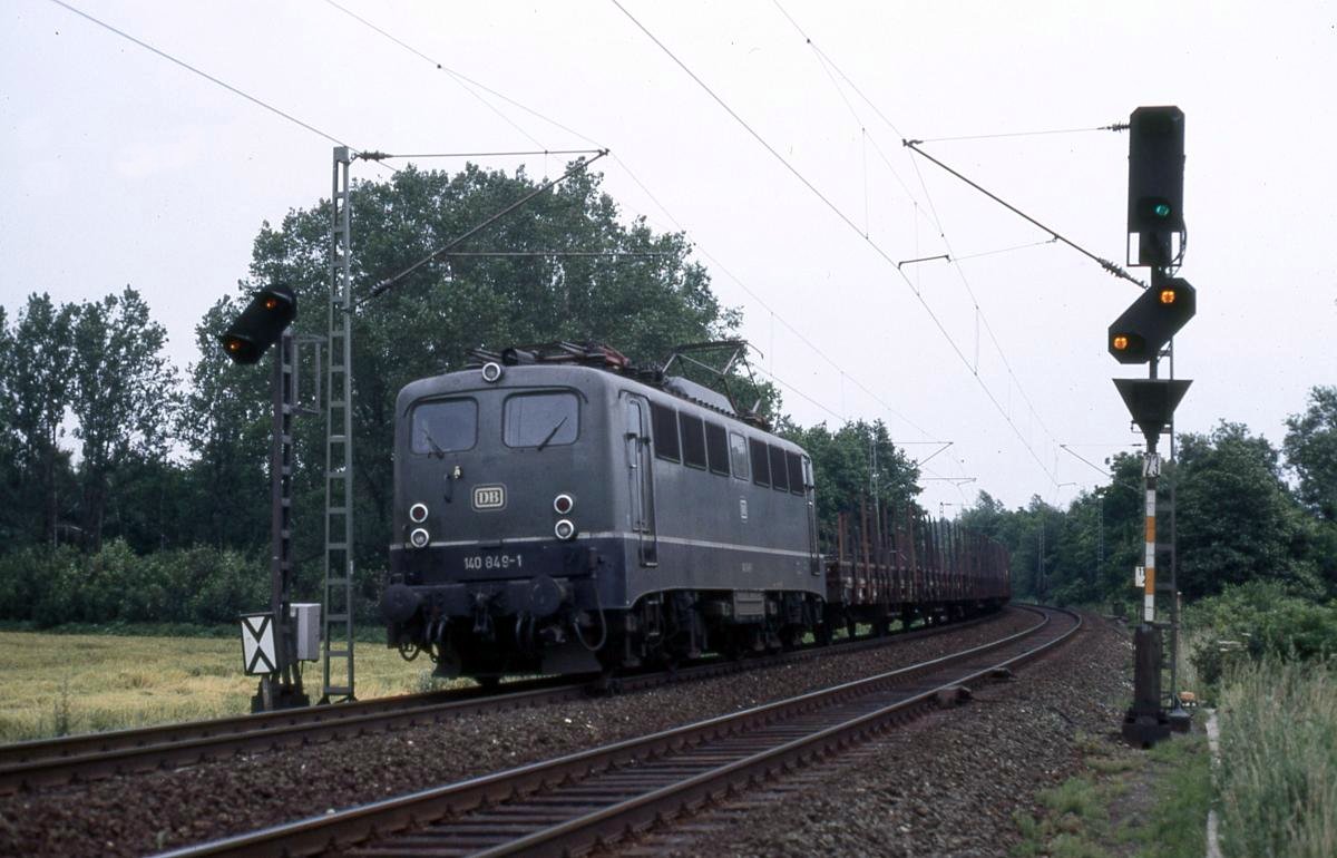 140849 am 10.7.1987 um 14.31 Uhr in Osnabrück Hörne in Richtung Münster.