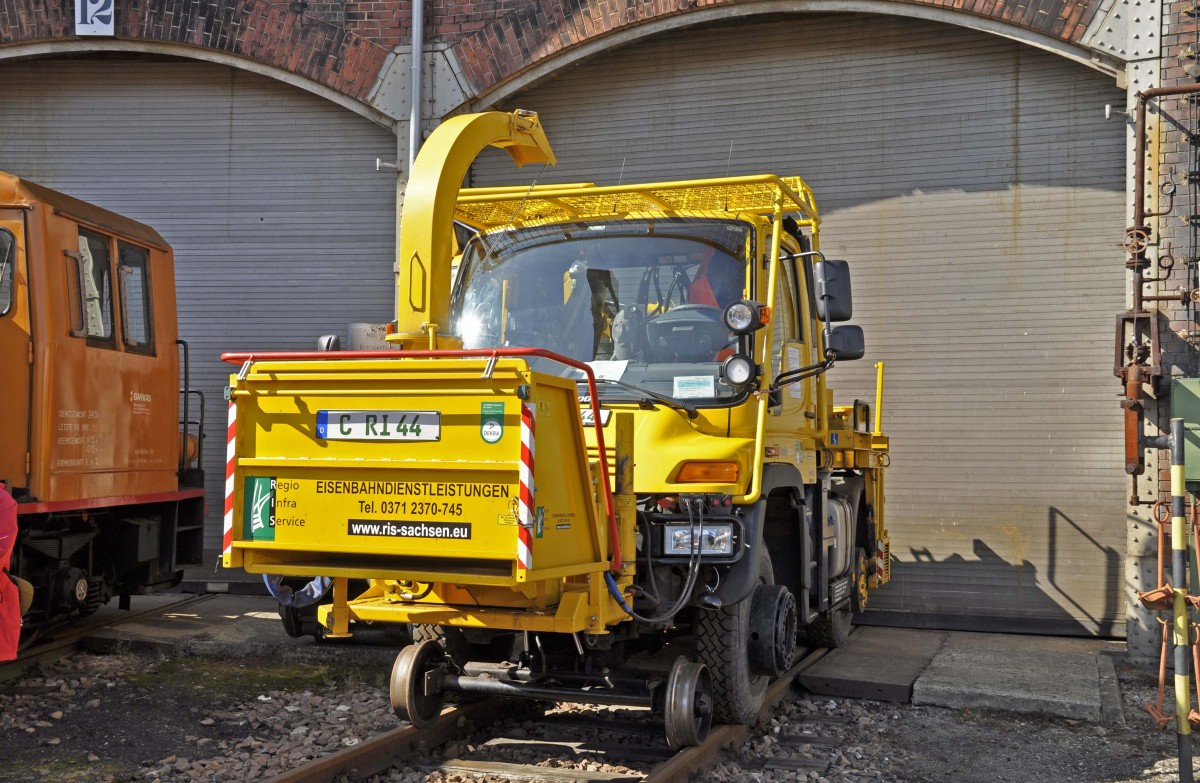 14.09.2013 Chemnitz-Hilbersdorf Heizhausfest; Zweiwegefahrzeug fr Vegetationsarbeiten