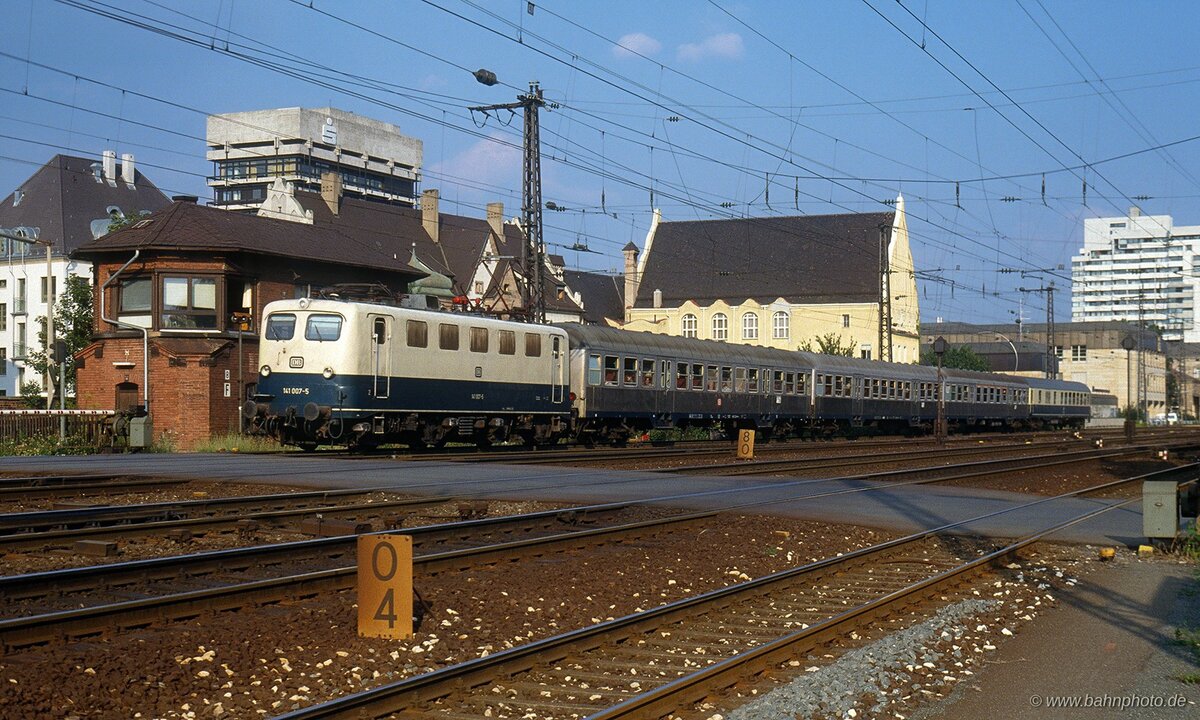 141 007-5 - Fürth (Bay.) Hbf - 16.08.1991 - N 5770, Nürnberg - Bamberg